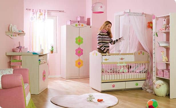 Quarto de bebe decorado feminino