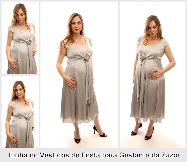 Vestido de Festa para Gestante da Zazou