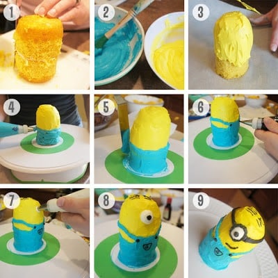 aniversario festa minions tutorial cupcake
