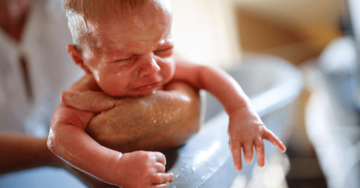 banho em recem nascido