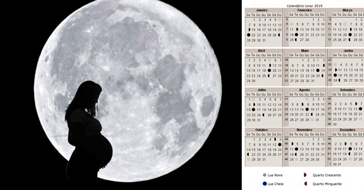 calendario lunar 2019 gravidez