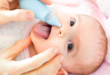 como limpar o nariz do bebe