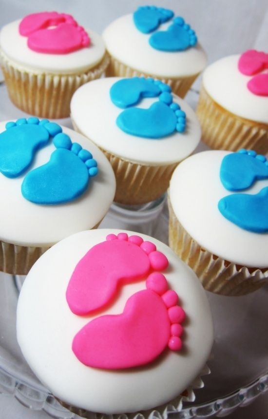 cupcakes cha revelacao bebe