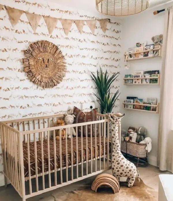 decoracao de quarto com tema safari 13
