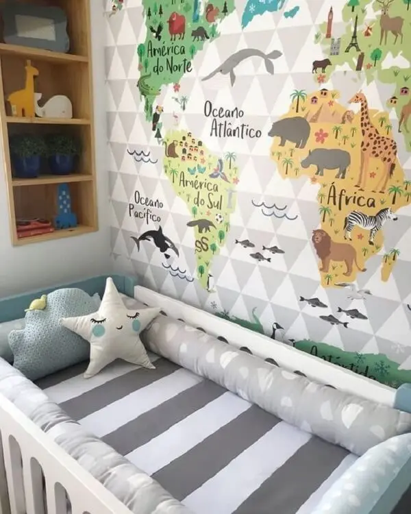 decoracao de quarto com tema safari 17
