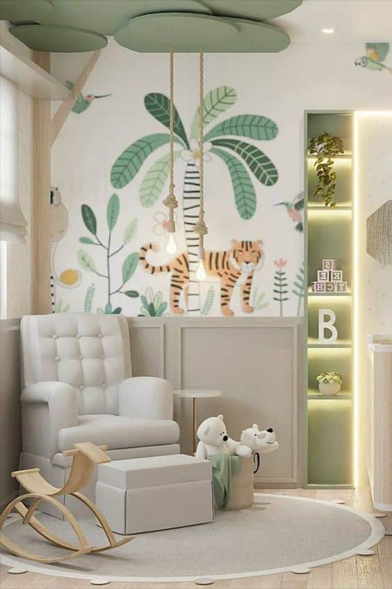 decoracao de quarto com tema safari 8