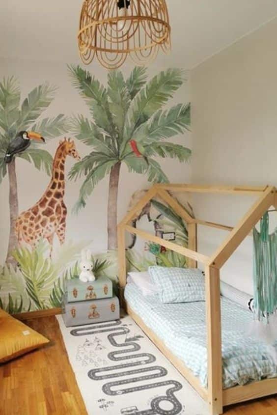 decoracao de quarto com tema safari 9