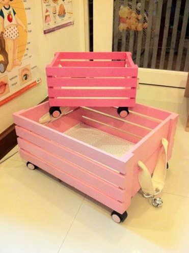 decoracao de quarto de bebe com caixotes de feira 10