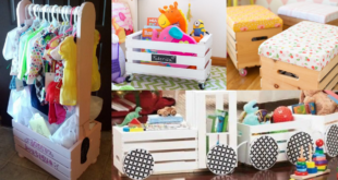 decoracao de quarto de bebe com caixotes de feira