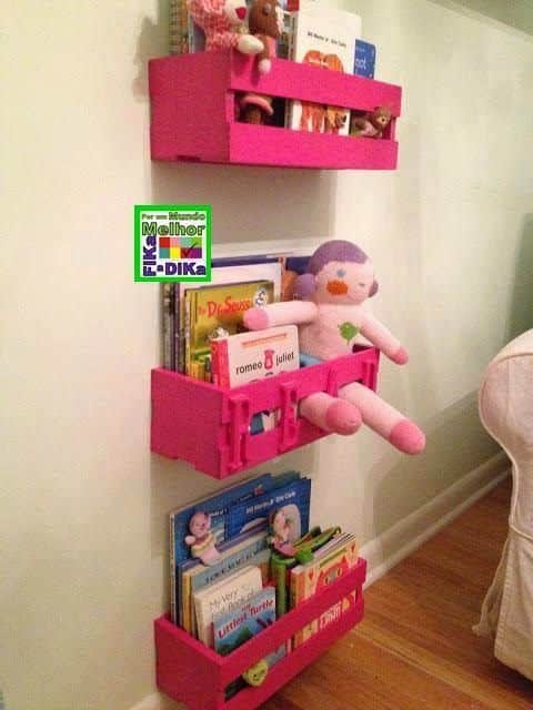 decoracao de quarto de bebe com caixotes de feira 4