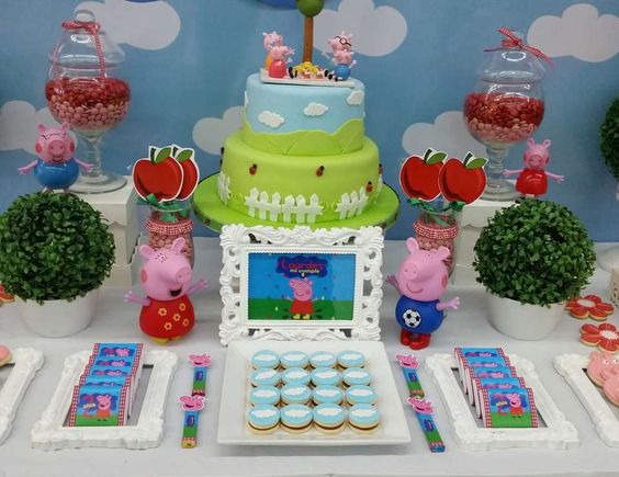 decoracao festa pegga pig