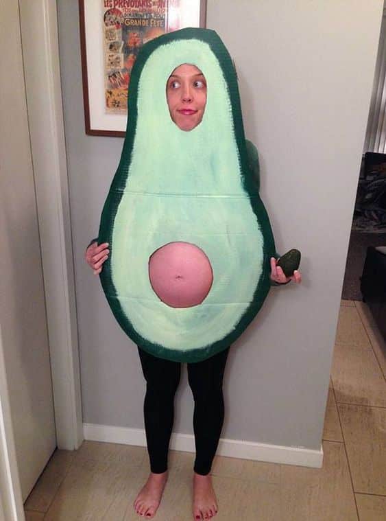 fantasias de halloween para gravidas abacate