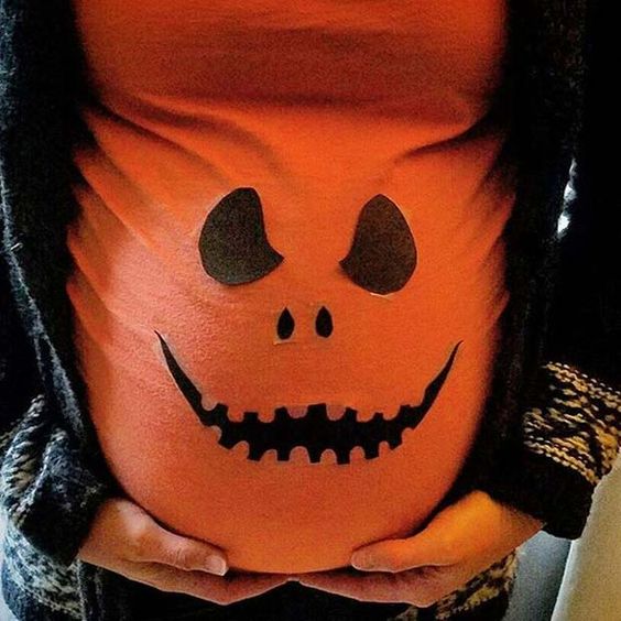 fantasias de halloween para gravidas abobora