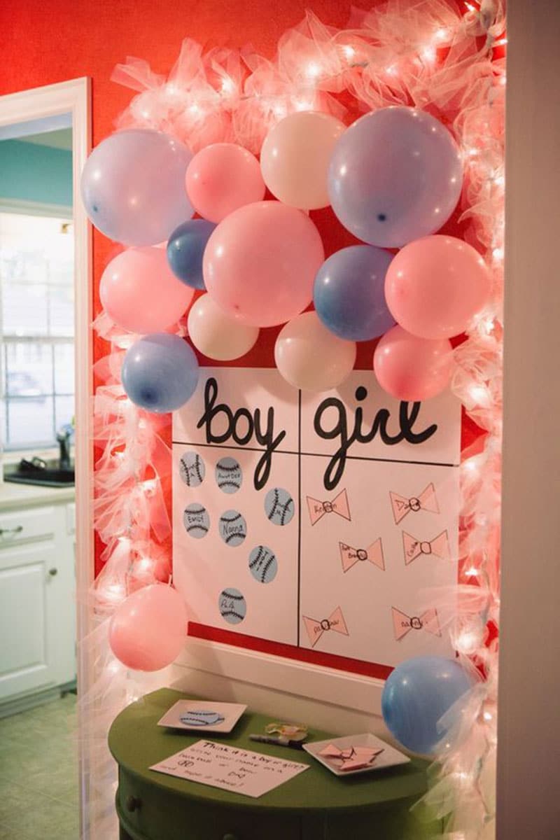 20+ Ideias Para Chá De Bebe Revelação