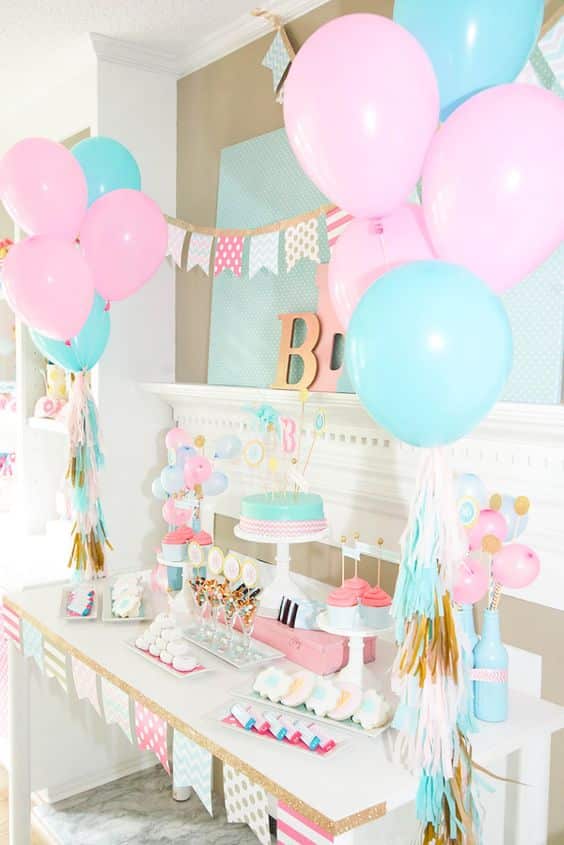 ideias decoracao cha bebe revelacao