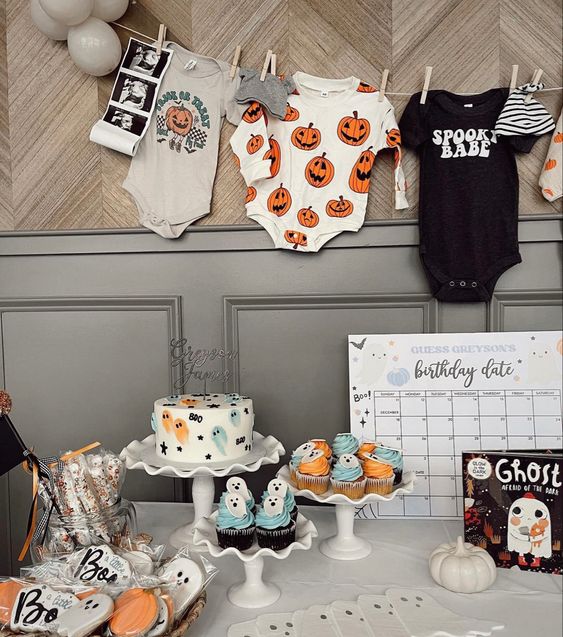 ideias para cha de bebe de halloween