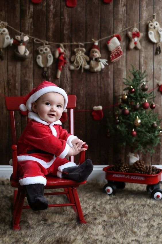 ideias para fotografar o seu bebe neste natal 1