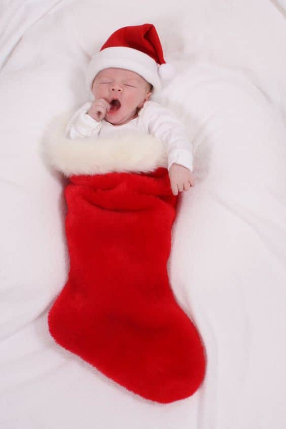 ideias para fotografar o seu bebe neste natal 10