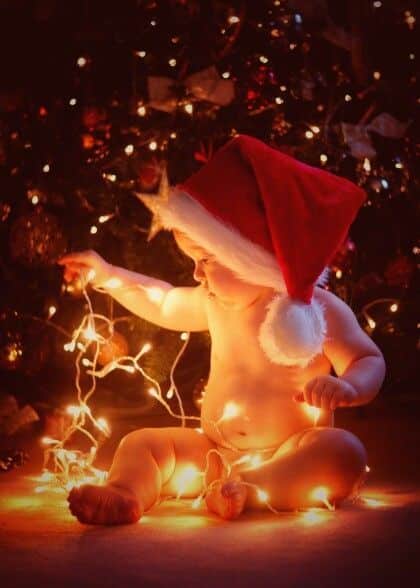 ideias para fotografar o seu bebe neste natal 2