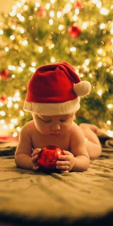 ideias para fotografar o seu bebe neste natal 5