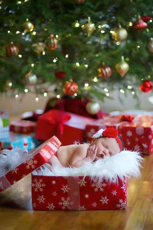 ideias para fotografar o seu bebe neste natal 6