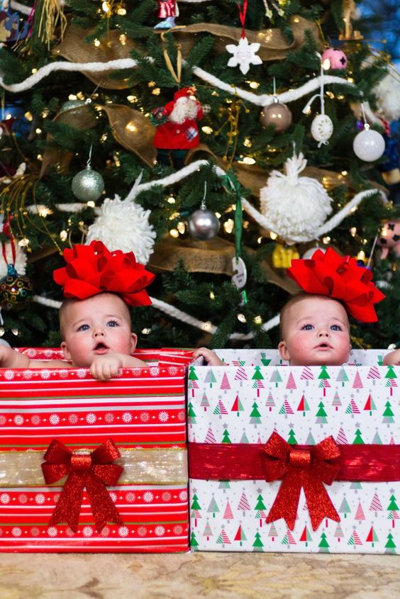 ideias para fotografar o seu bebe neste natal