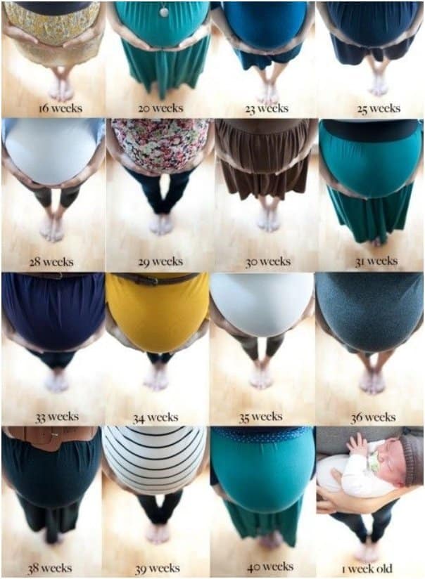 ideias registar crescimento barriga gravida 2