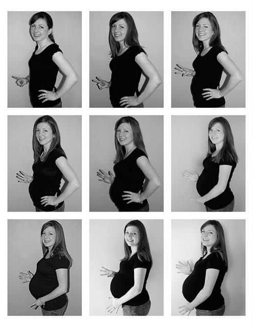 ideias registar crescimento barriga gravida