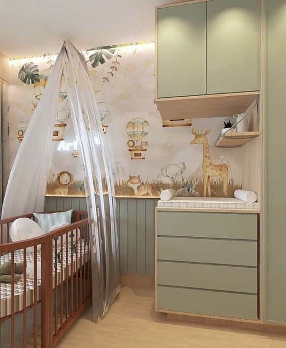 quarto bebe tema selva 6